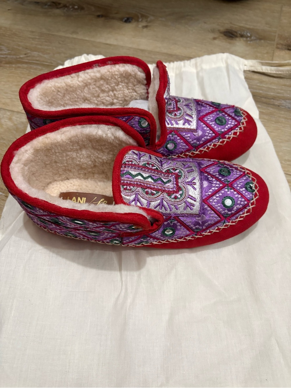Free People Llani Casablanca Moccasin Slippers $158.00 Size 8 / EU 38 NWT